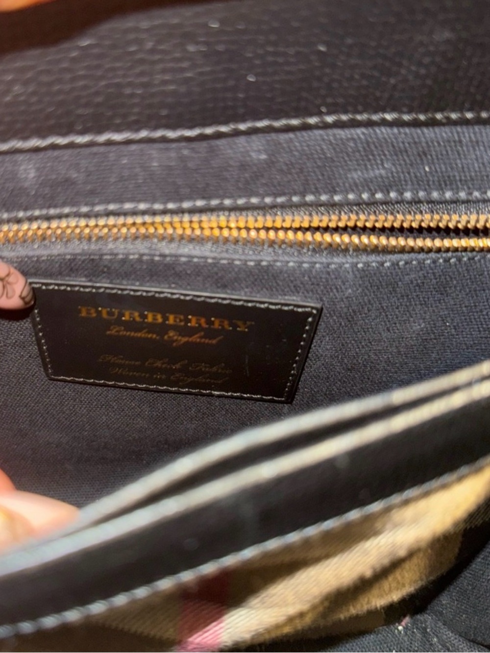 Burberry Black Top-Handle Shoulder Bag - Picture 6 of 10
